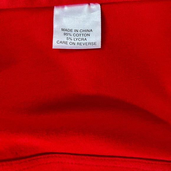 ST. JOHN SPORT Red & Gold Cotton Jacket Size P - Picture 12 of 12